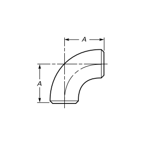 Kolanko 90 stopni ze spawaniem doczołowym