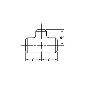 Trójnik redukujący spoinę doczołową